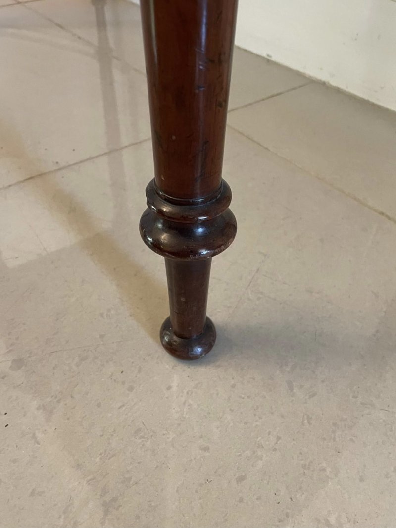 Antique George III Quality Mahogany Fold Over Tea/Side Table - Image 8